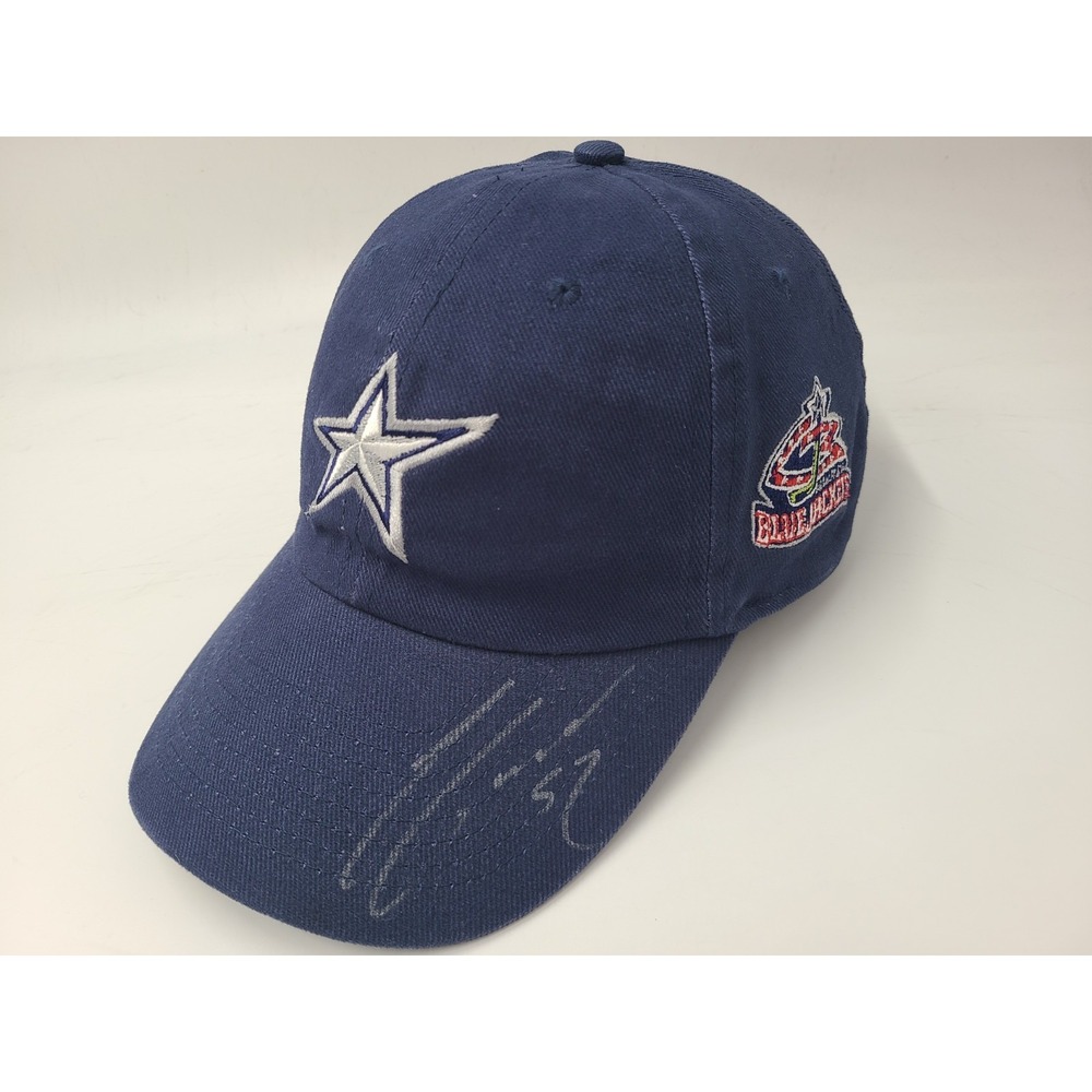 Vintage Columbus Blue Jackets‎ Signed Autographed Adam Foote #52 Hat Cap Men NHL